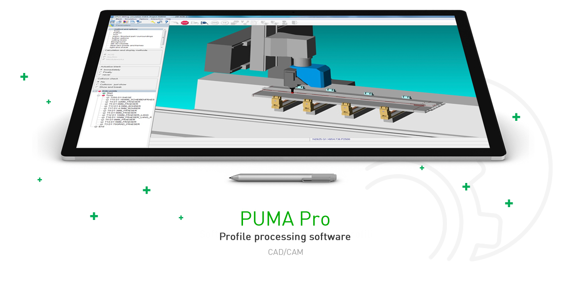Si Facturable transferir PUMA Pro - Profile processing software - Camaeleon